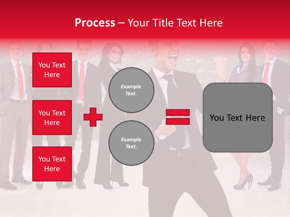 Leader Screaming Of Joy PowerPoint Template