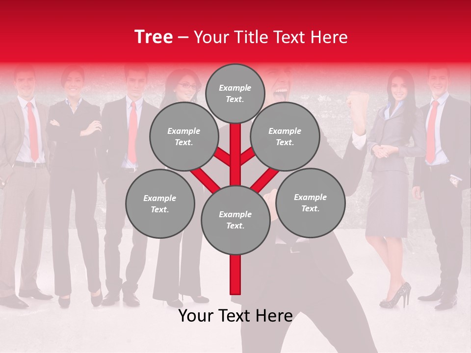 Leader Screaming Of Joy PowerPoint Template