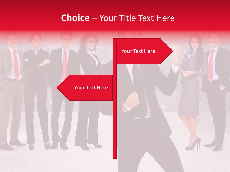 Leader Screaming Of Joy PowerPoint Template