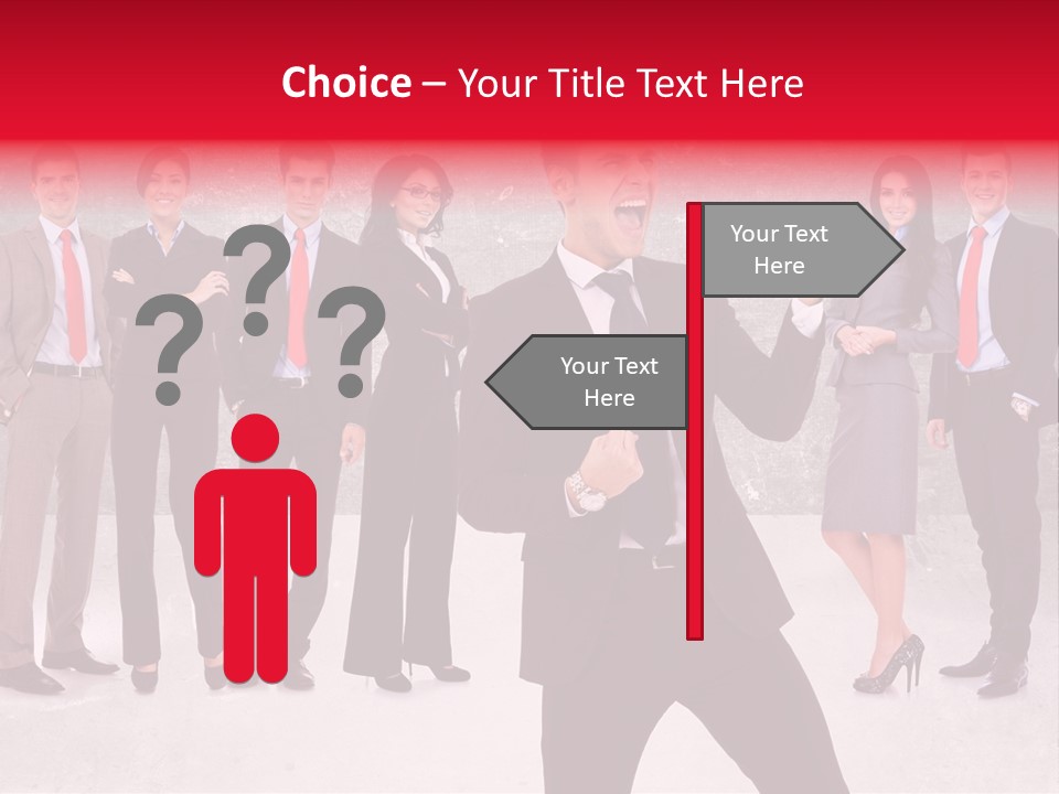 Leader Screaming Of Joy PowerPoint Template