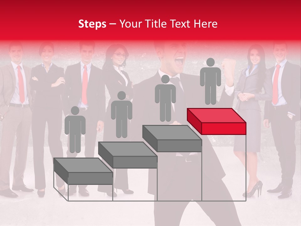 Leader Screaming Of Joy PowerPoint Template