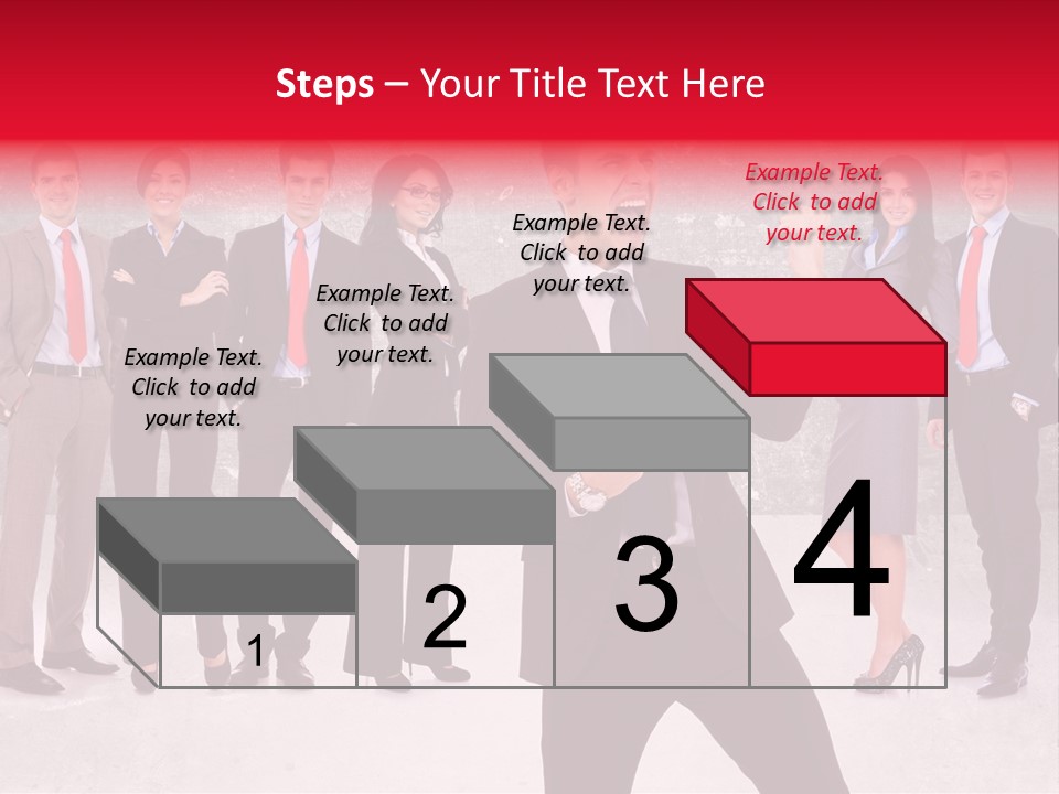 Leader Screaming Of Joy PowerPoint Template
