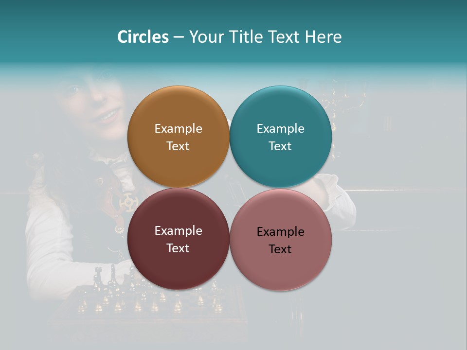 Steam Punk Girl Plays PowerPoint Template