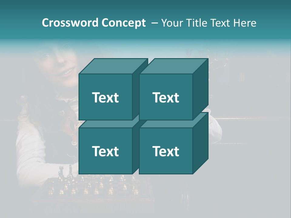 Steam Punk Girl Plays PowerPoint Template
