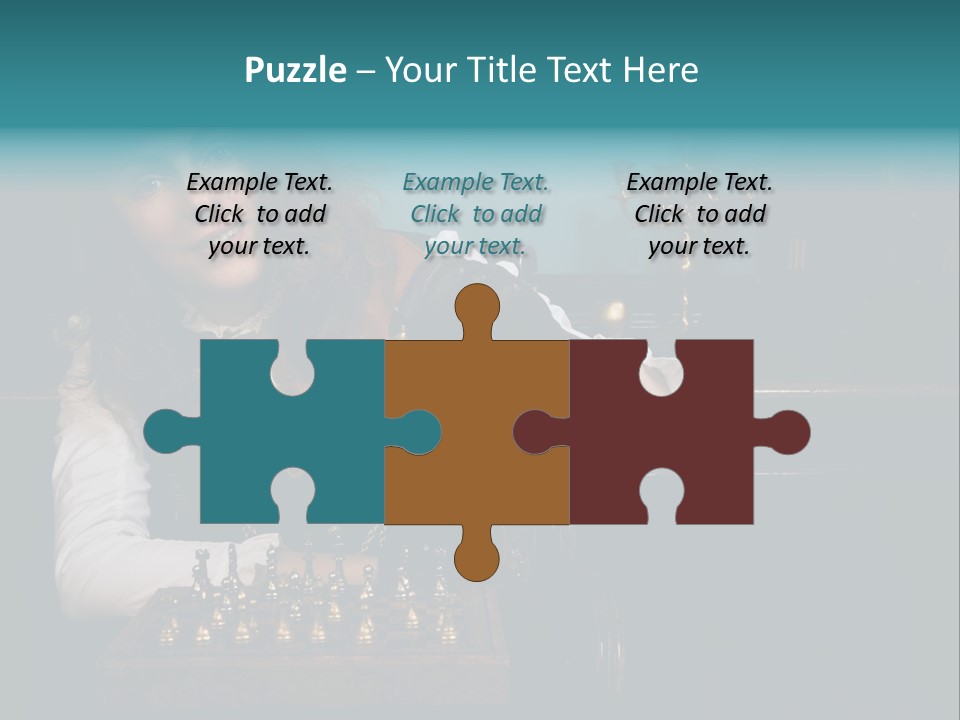 Steam Punk Girl Plays PowerPoint Template