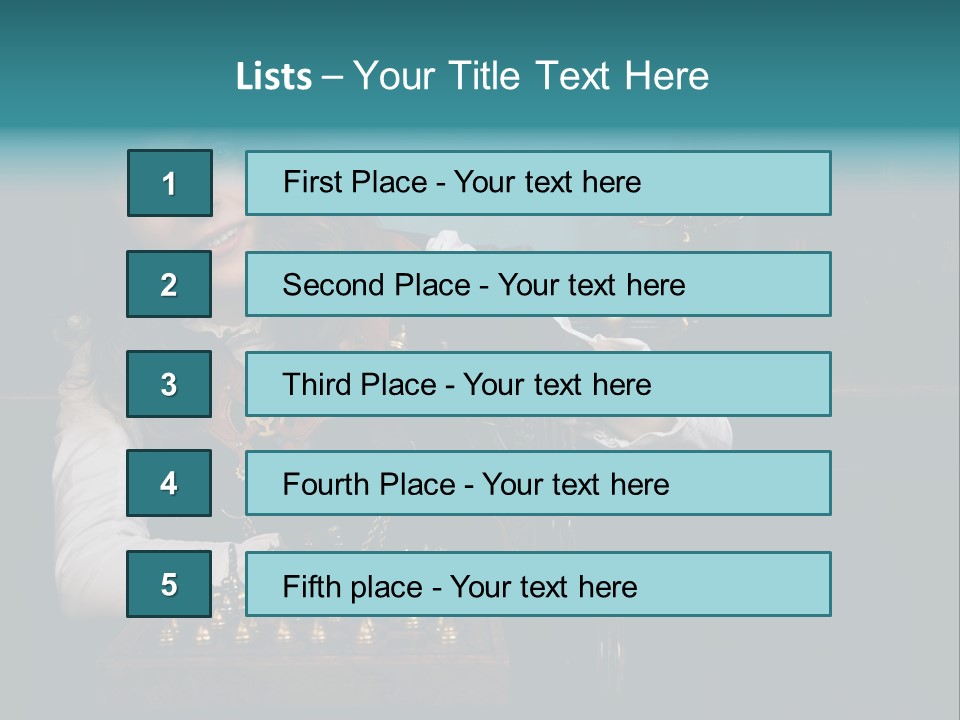 Steam Punk Girl Plays PowerPoint Template