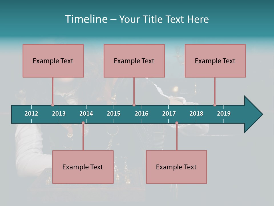 Steam Punk Girl Plays PowerPoint Template