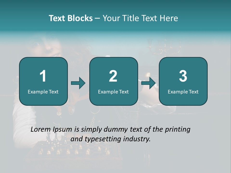 Steam Punk Girl Plays PowerPoint Template