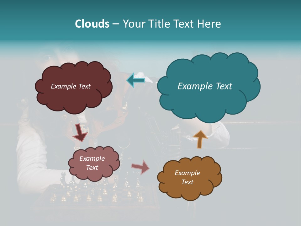 Steam Punk Girl Plays PowerPoint Template