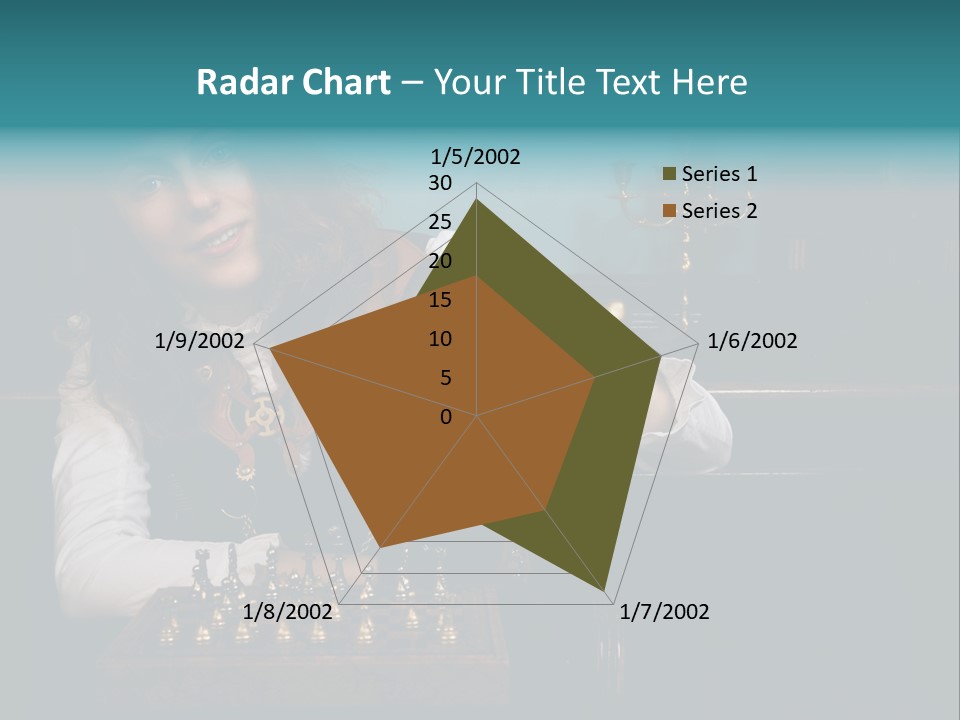 Steam Punk Girl Plays PowerPoint Template