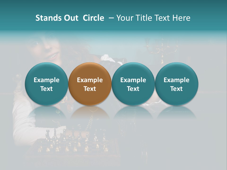 Steam Punk Girl Plays PowerPoint Template