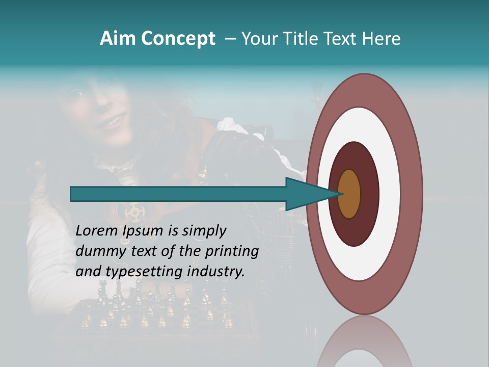 Steam Punk Girl Plays PowerPoint Template