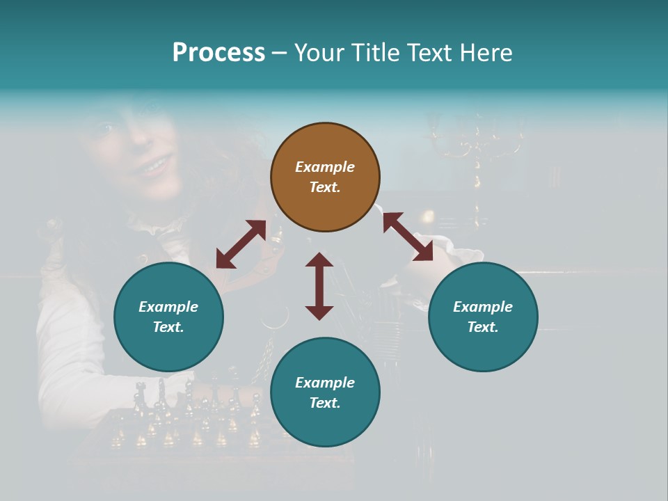 Steam Punk Girl Plays PowerPoint Template
