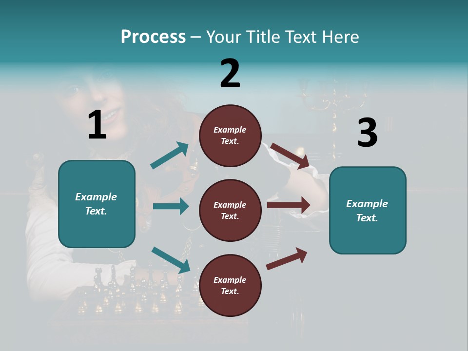 Steam Punk Girl Plays PowerPoint Template