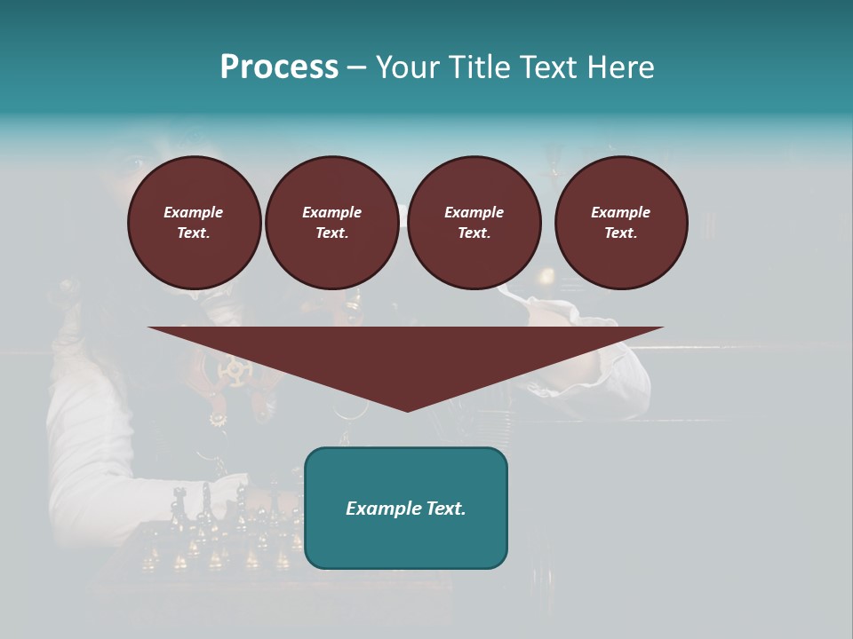 Steam Punk Girl Plays PowerPoint Template