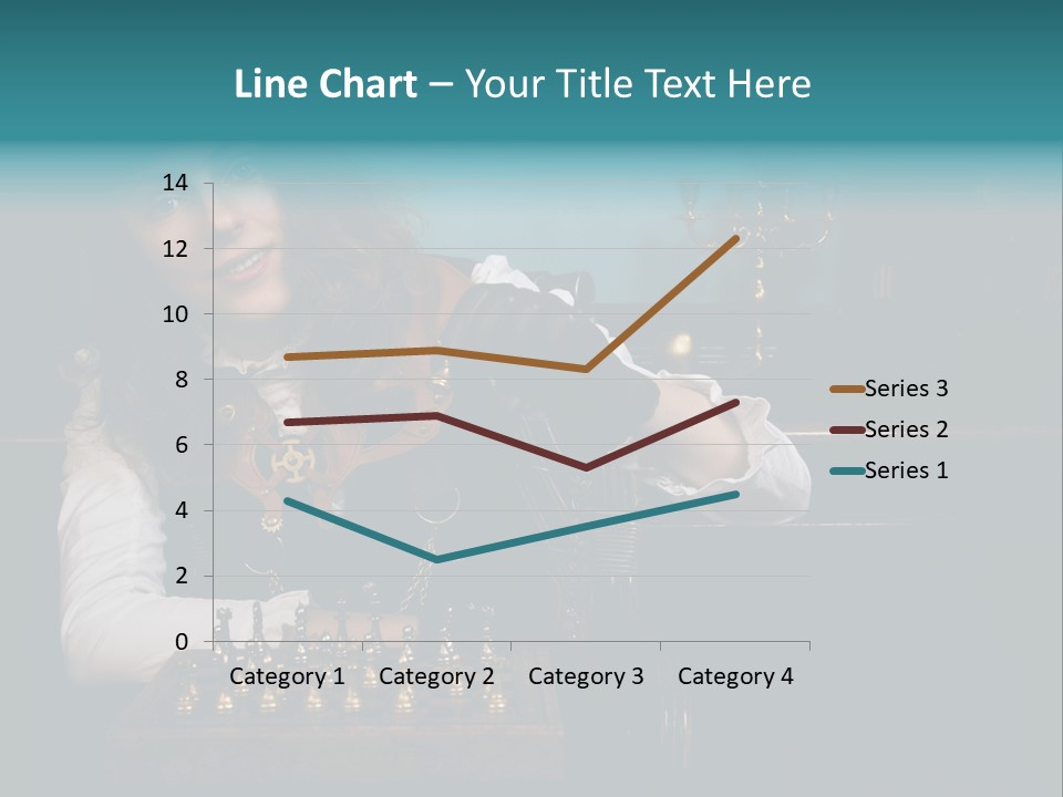 Steam Punk Girl Plays PowerPoint Template
