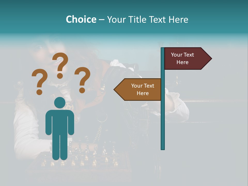 Steam Punk Girl Plays PowerPoint Template
