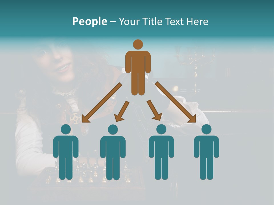 Steam Punk Girl Plays PowerPoint Template