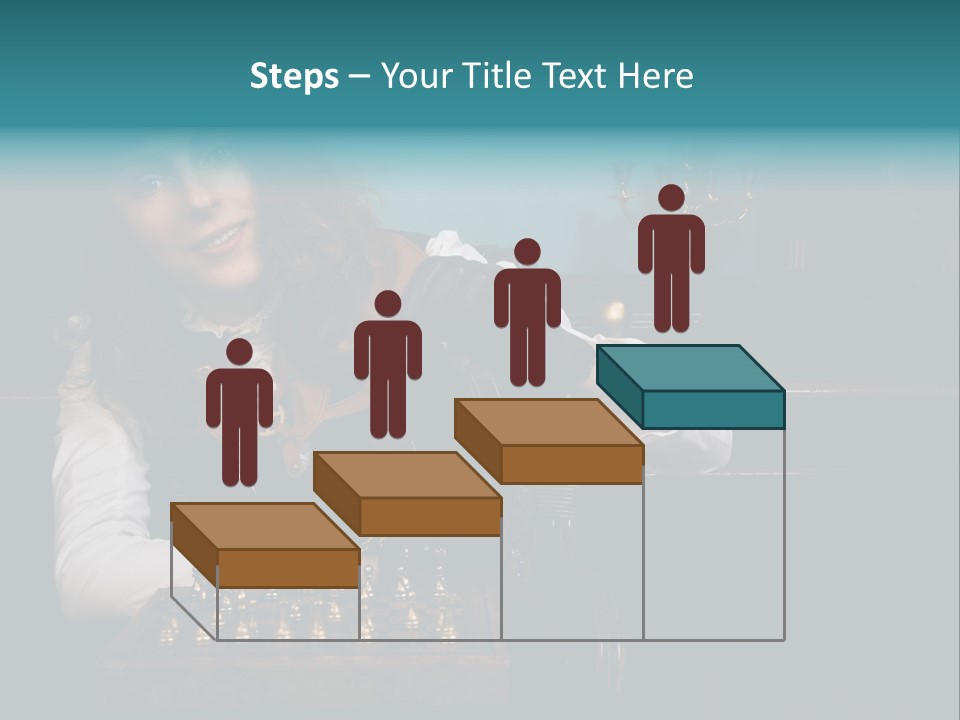 Steam Punk Girl Plays PowerPoint Template