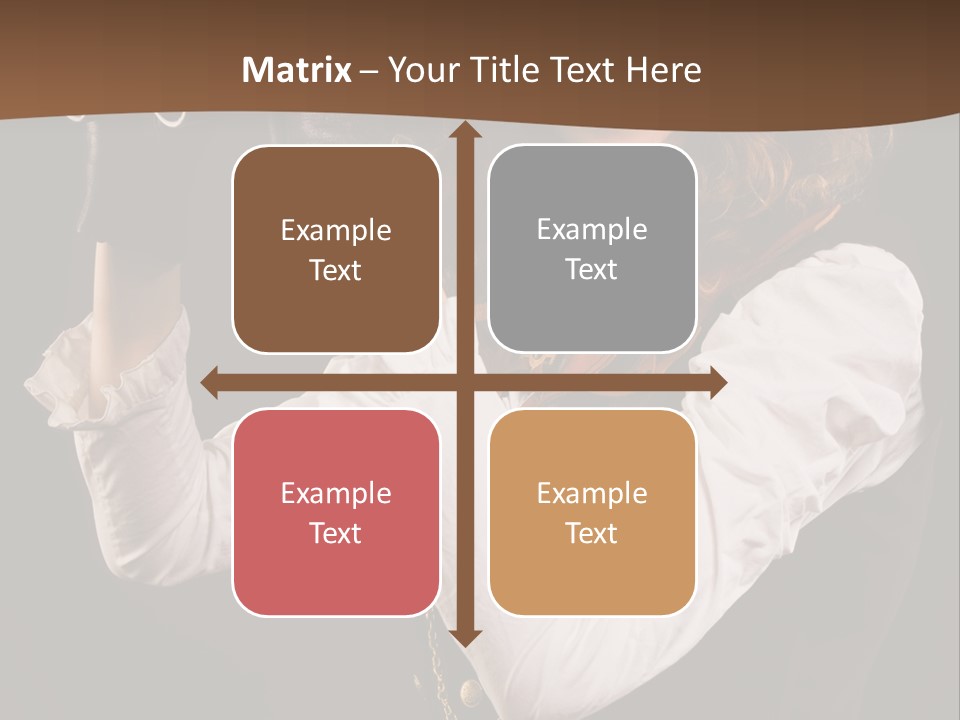 Steam Punk Girl With Binocular PowerPoint Template