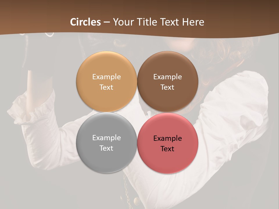 Steam Punk Girl With Binocular PowerPoint Template