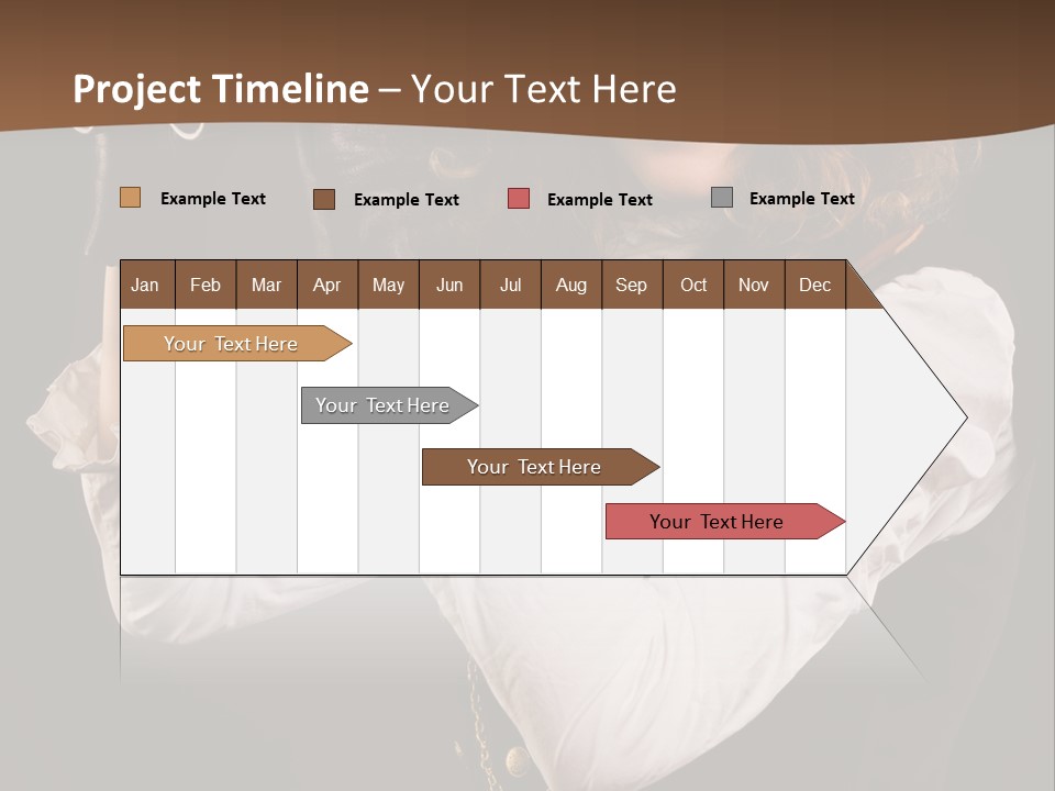 Steam Punk Girl With Binocular PowerPoint Template
