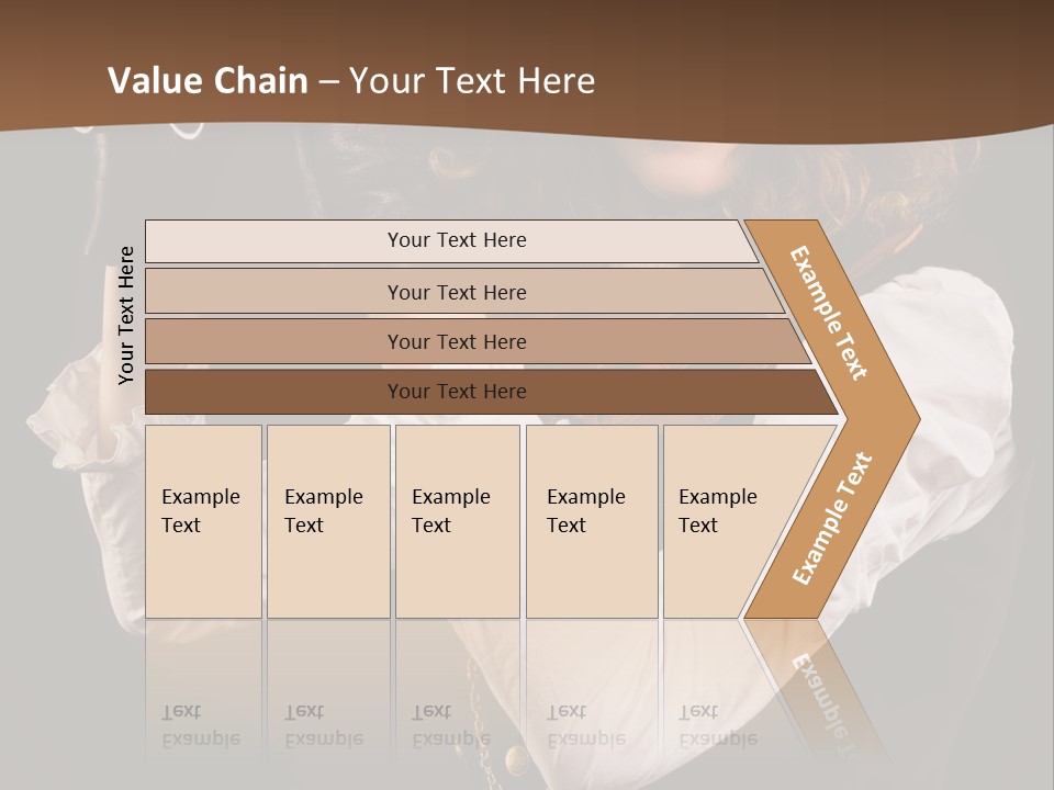 Steam Punk Girl With Binocular PowerPoint Template