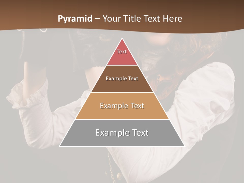 Steam Punk Girl With Binocular PowerPoint Template