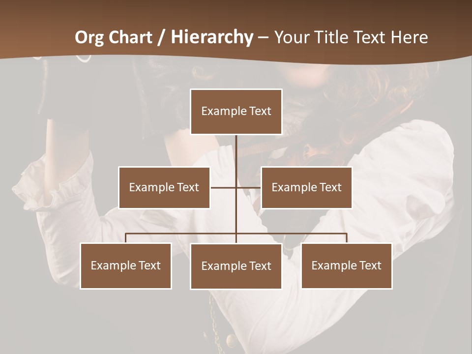 Steam Punk Girl With Binocular PowerPoint Template