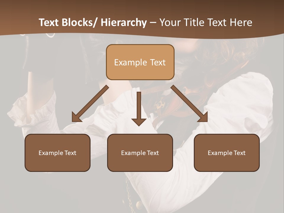 Steam Punk Girl With Binocular PowerPoint Template