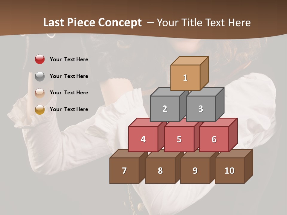 Steam Punk Girl With Binocular PowerPoint Template