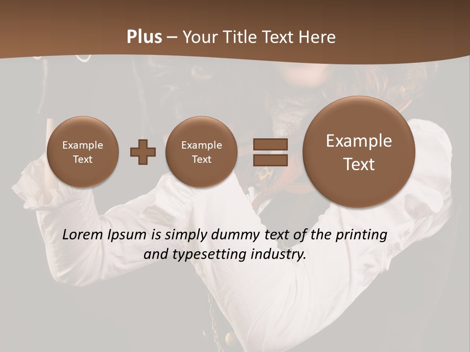 Steam Punk Girl With Binocular PowerPoint Template