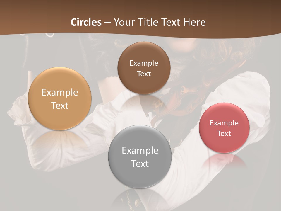 Steam Punk Girl With Binocular PowerPoint Template