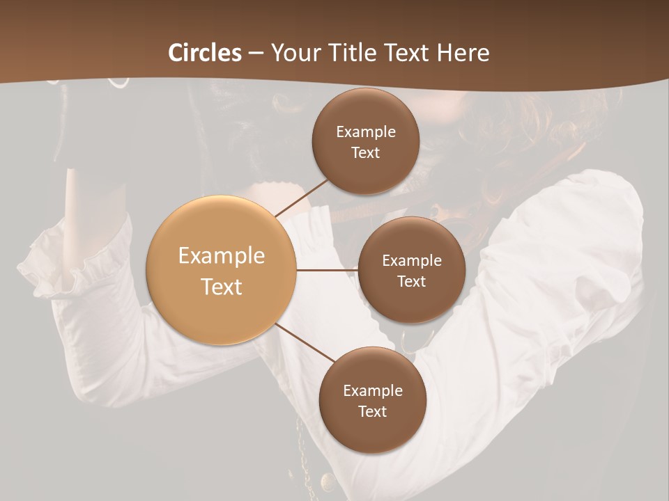 Steam Punk Girl With Binocular PowerPoint Template