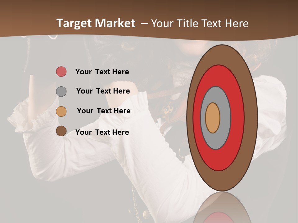 Steam Punk Girl With Binocular PowerPoint Template