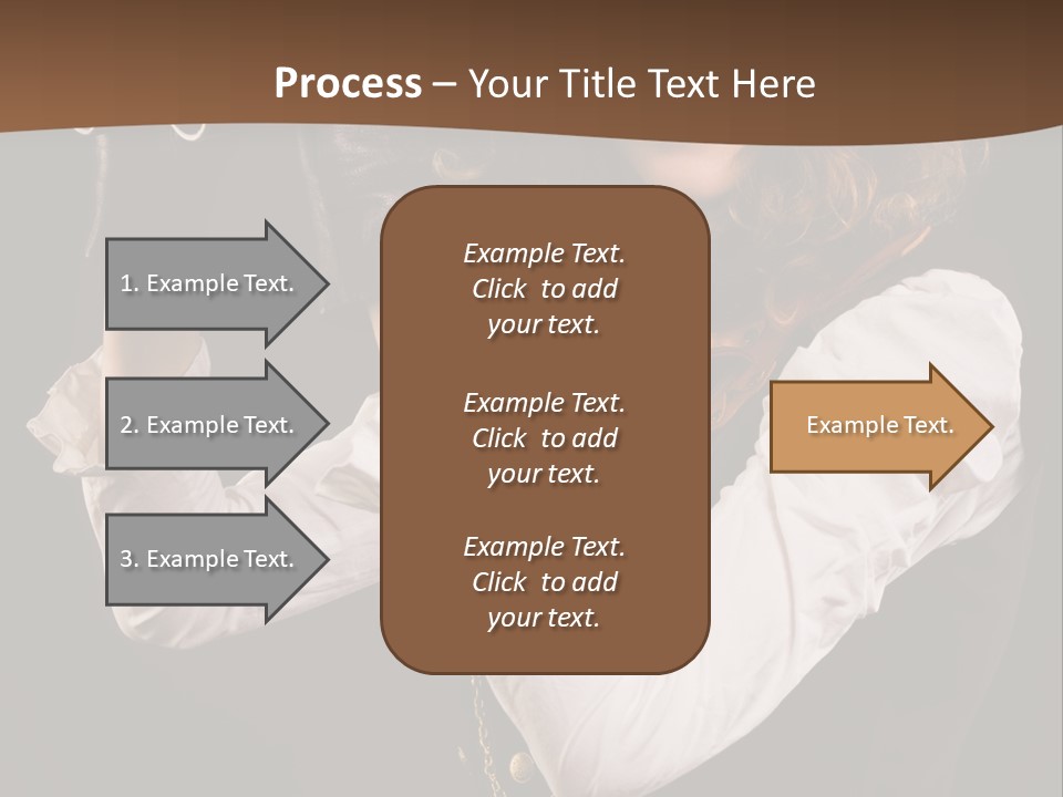 Steam Punk Girl With Binocular PowerPoint Template