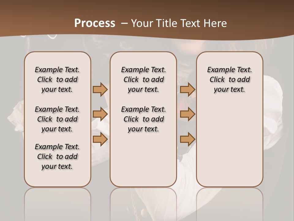 Steam Punk Girl With Binocular PowerPoint Template