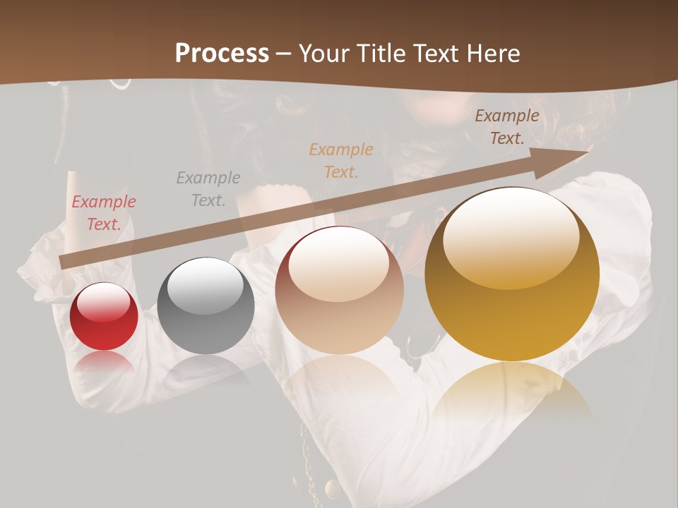 Steam Punk Girl With Binocular PowerPoint Template