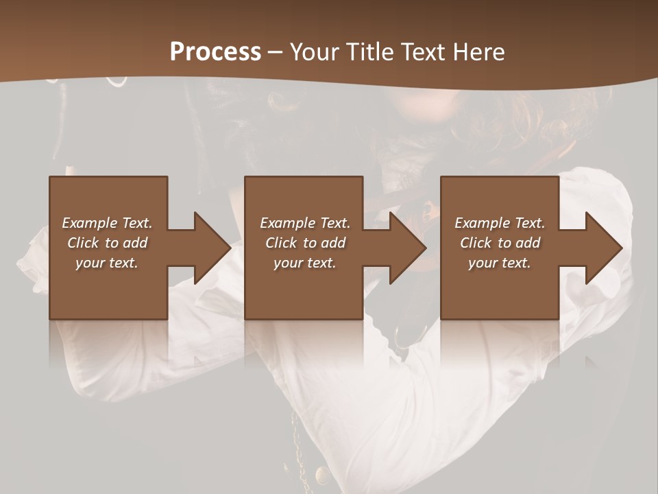 Steam Punk Girl With Binocular PowerPoint Template