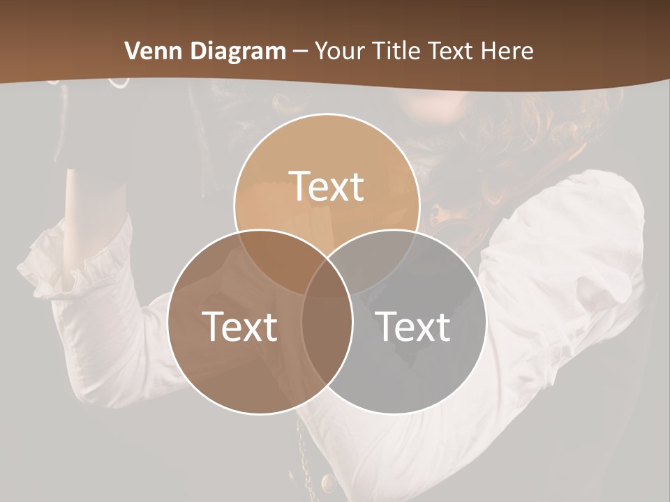 Steam Punk Girl With Binocular PowerPoint Template