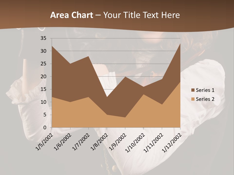 Steam Punk Girl With Binocular PowerPoint Template