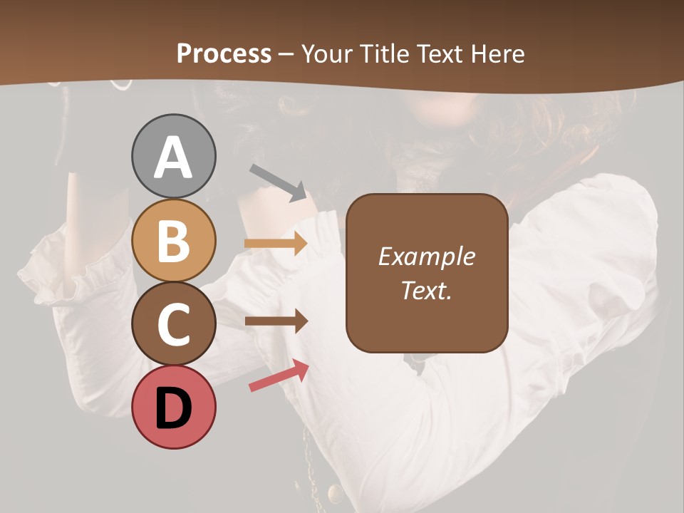 Steam Punk Girl With Binocular PowerPoint Template