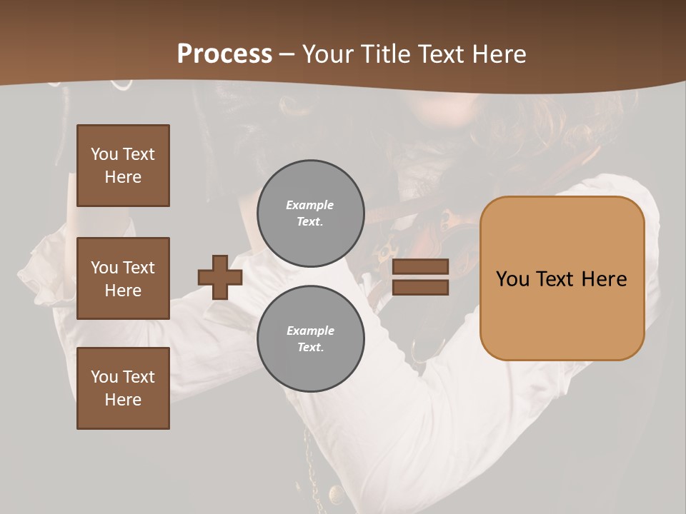Steam Punk Girl With Binocular PowerPoint Template