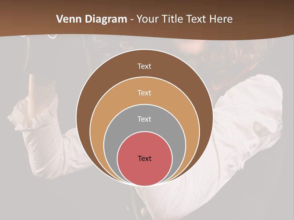 Steam Punk Girl With Binocular PowerPoint Template