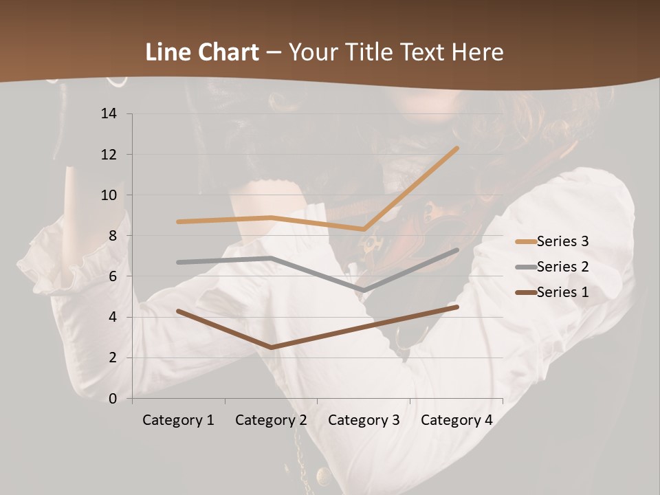 Steam Punk Girl With Binocular PowerPoint Template