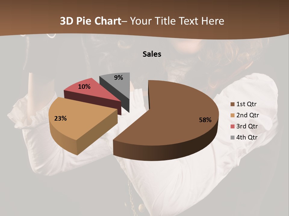 Steam Punk Girl With Binocular PowerPoint Template