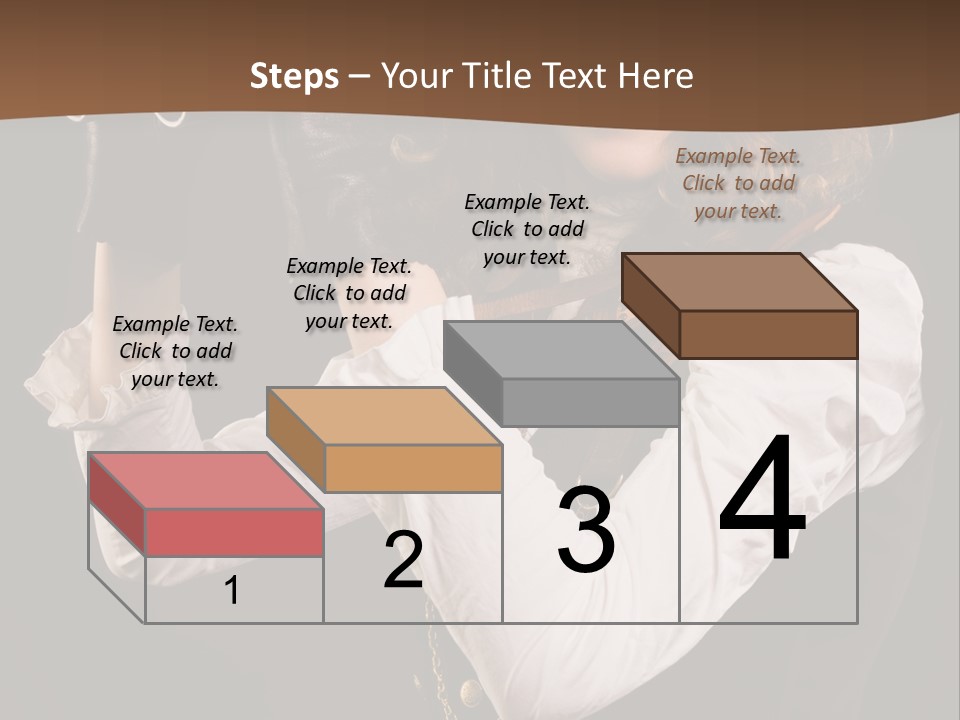 Steam Punk Girl With Binocular PowerPoint Template