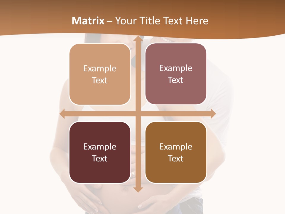 A Young And Lovely Caucasian Couple Waiting For The Baby PowerPoint Template