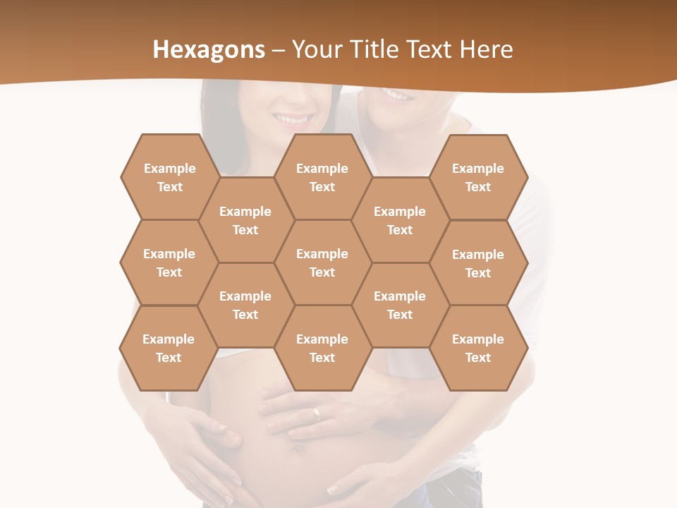 A Young And Lovely Caucasian Couple Waiting For The Baby PowerPoint Template