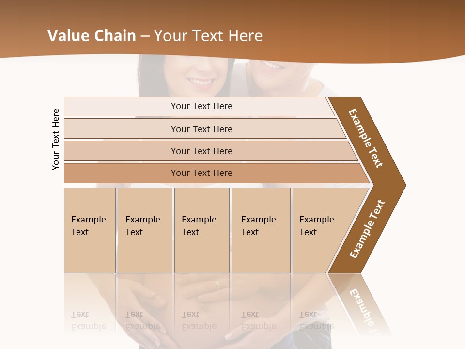 A Young And Lovely Caucasian Couple Waiting For The Baby PowerPoint Template